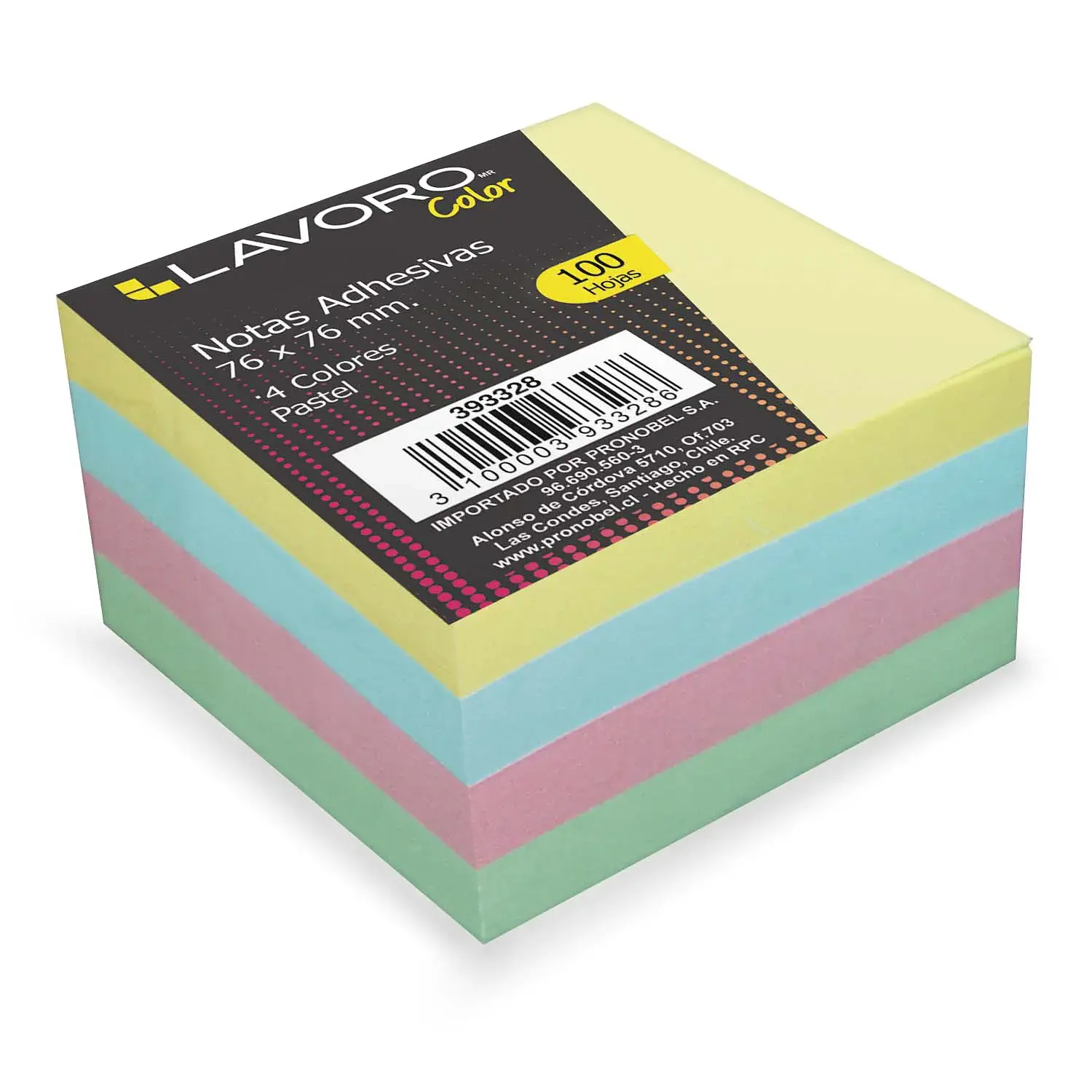 Lavoro - Nota Adhesiva 100 Hojas x4 Unidades 2