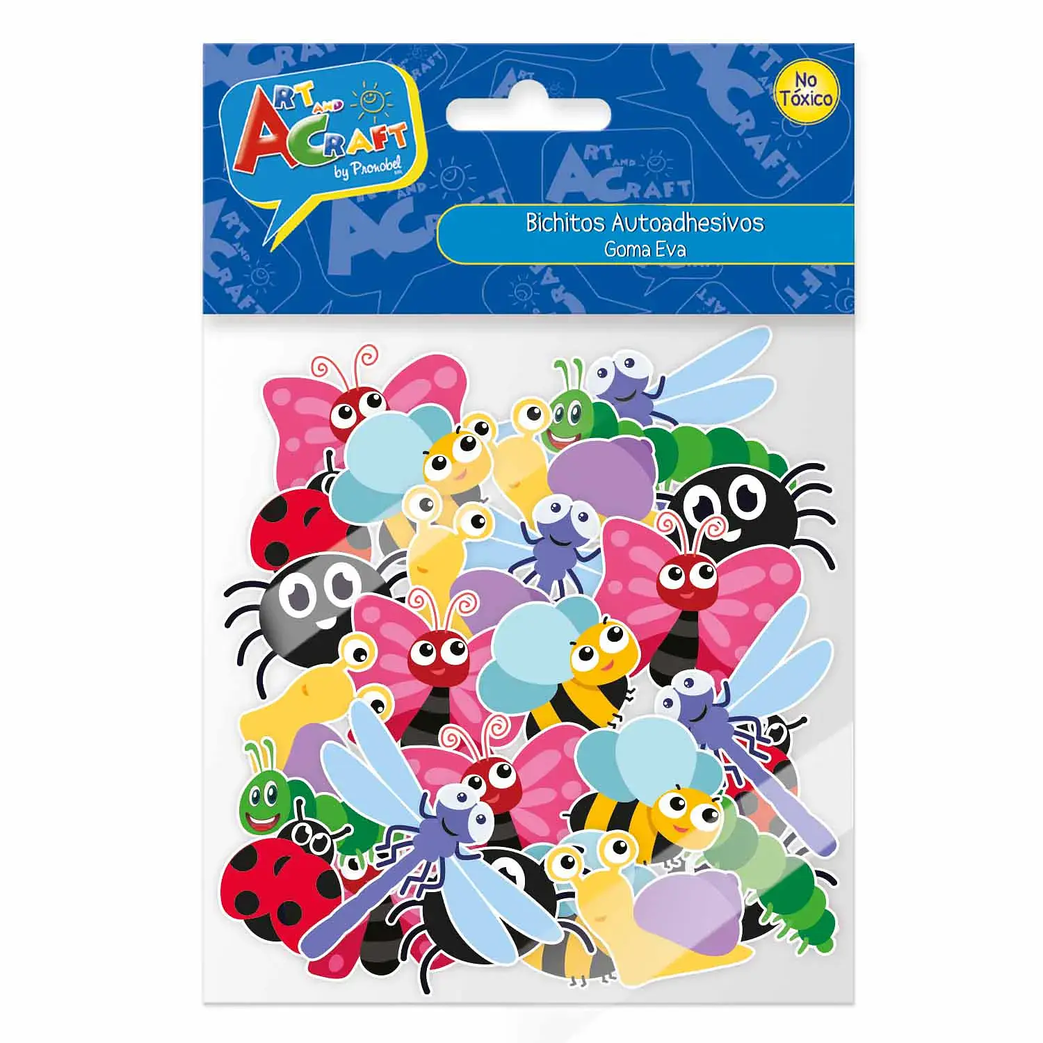 Art & Craft – Figuras Bichitos Goma Eva 50 Piezas Manualidades Creativas