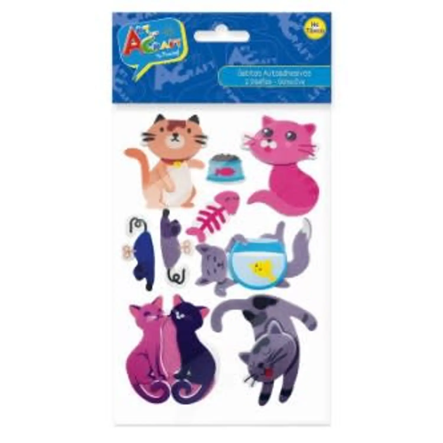 Art & Craft – Figuras Gatitos Goma Eva 14 Piezas Surtidas