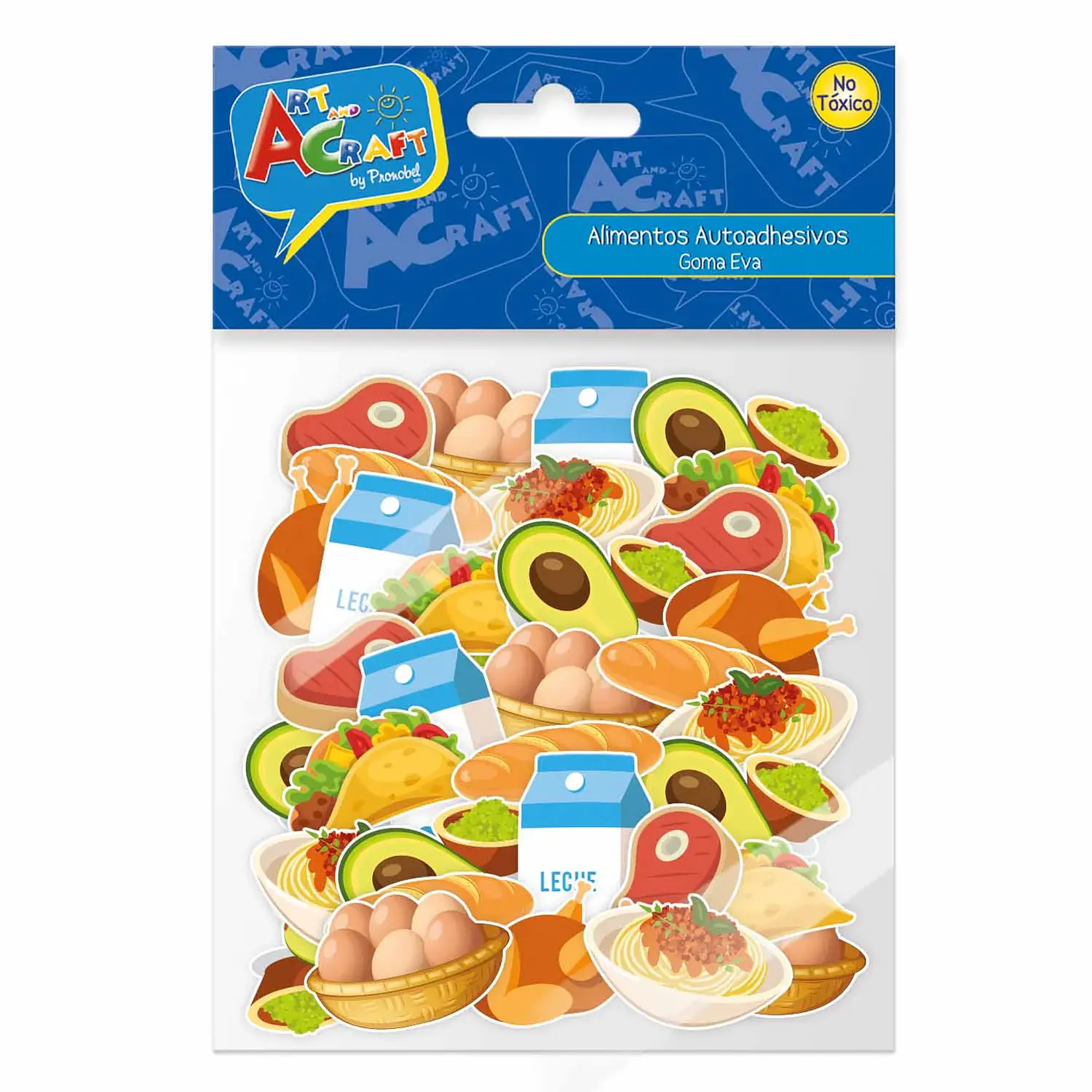 Art & Craft – Figuras Alimentos Goma Eva 50 Piezas Manualidades