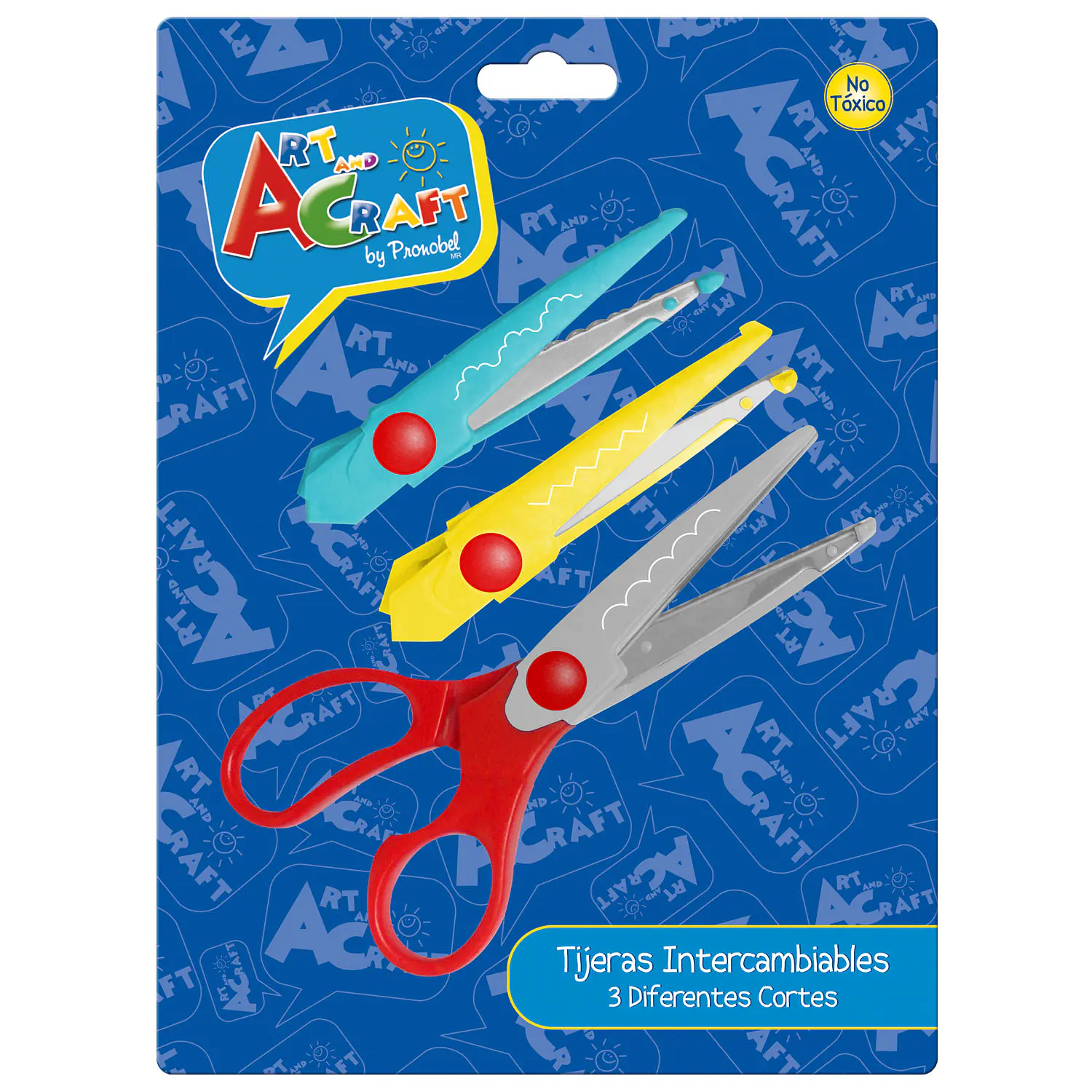 Art & Craf - Tijera Zig-Zag Intercambiable - 3 Diseños