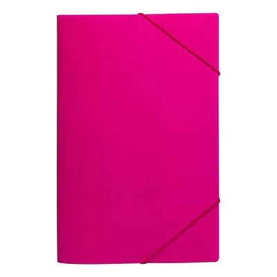 Lavoro - Carpeta con Fuelle Oficio con Elástico Fucsia - 12 Divisiones