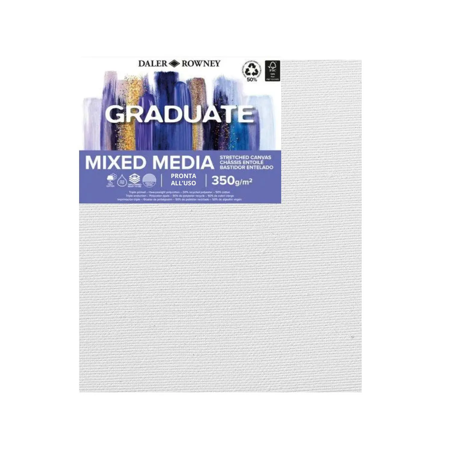 Daler Rowney – Bastidor Graduate Mixed Media 20x20 cm 350g