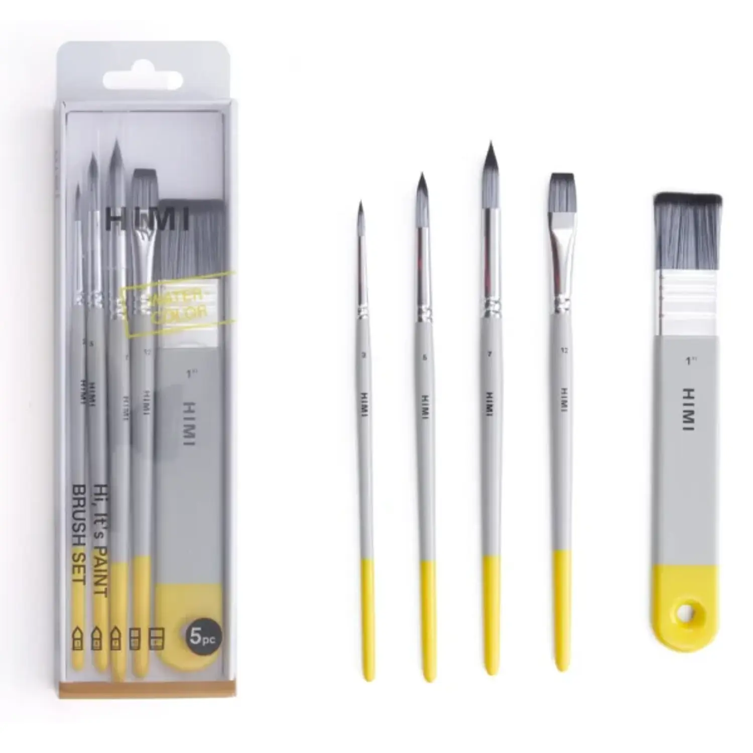 HIMI – Set Pinceles Watercolor 5 Piezas Profesionales 2