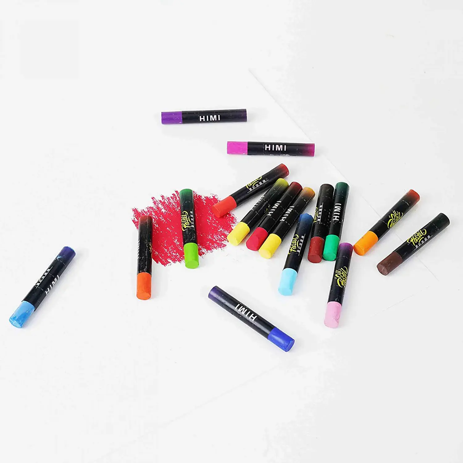 HIMI – Set 12 Pasteles al Óleo Colores Vibrantes Caja Magnética 3