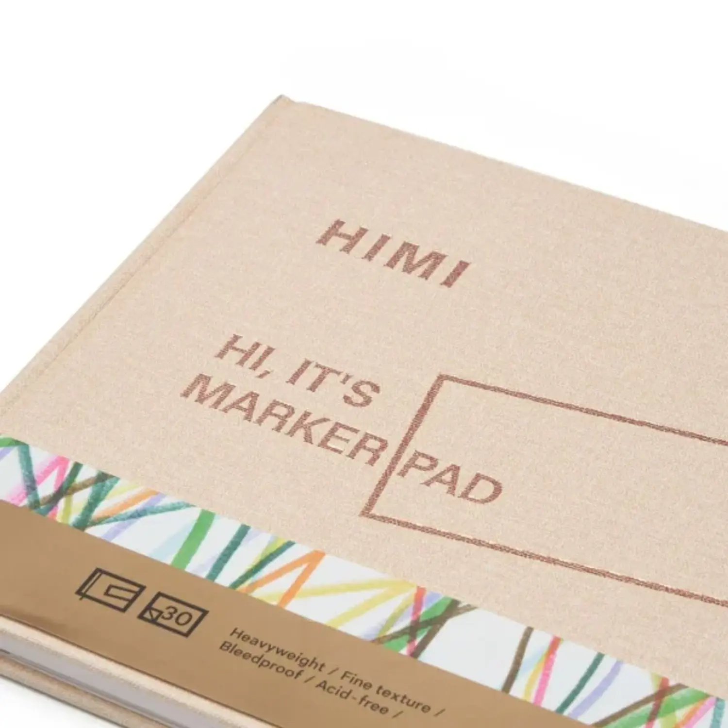 Himi - Paper Pad Marker Hardcover 25.4x19.3 30 Hojas 3