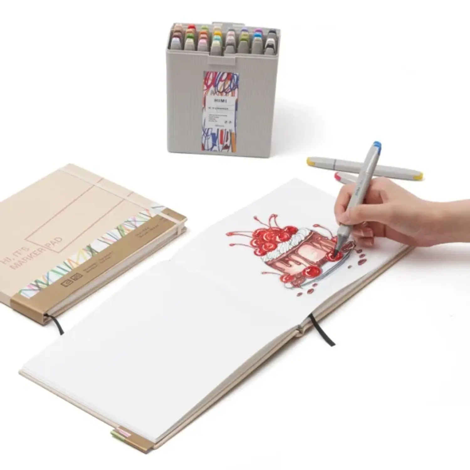 Himi - Paper Pad Marker Hardcover 25.4x19.3 30 Hojas 4