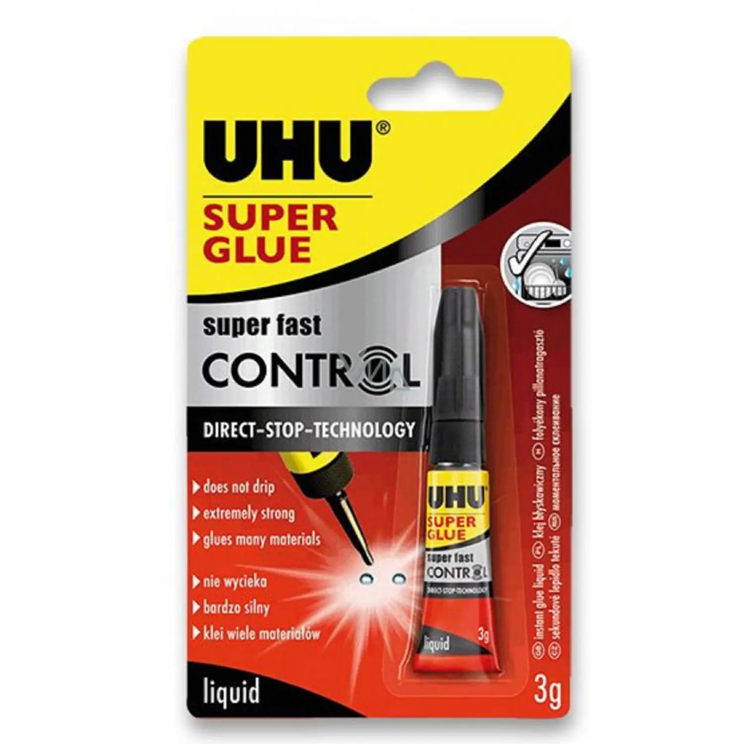 UHU – Pegamento Instantaneo Super Fast Control