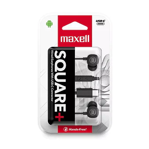 Maxell – Audífonos Tipo C Square Negro con Micrófono