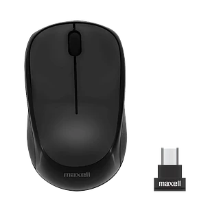 Maxxel - Mouse Inalámbrico USB-C Negro Recargable