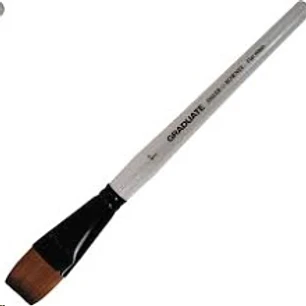 Daler Rowney – Graduate Aguado 1 Pincel Sintético Plano Mango Corto