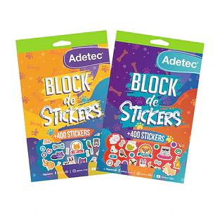 Adetec – Block de Stickers Mascotas 