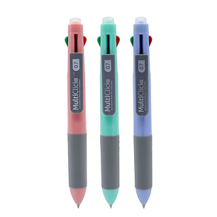 Adetec – Multiclick 4 Colores Tinta Borrable 0.7 mm
