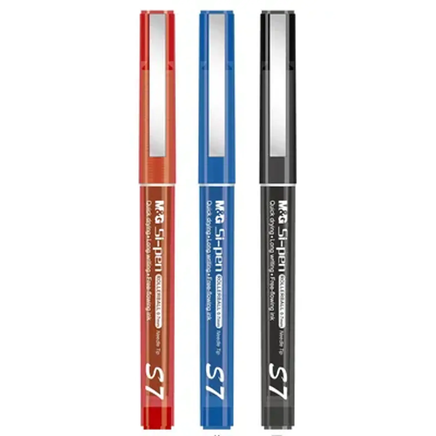 M&G – Bolígrafo Tinta Líquida S7 0.7 mm con Tapa