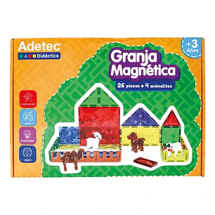 Adetec – Juego Didáctico Granja Magnética 30 Piezas