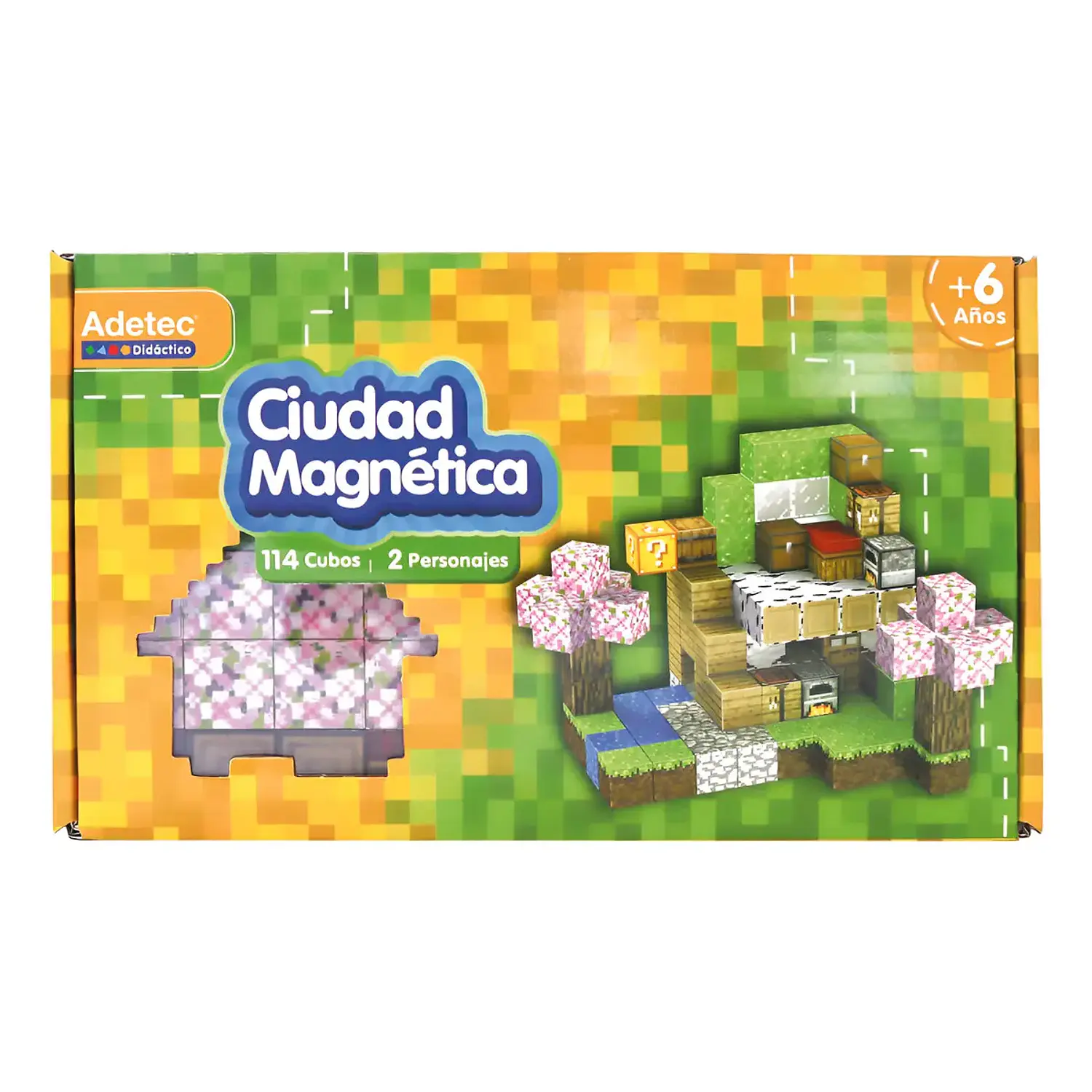 Adetec – Ciudad Magnética Estilo Minecraft 114 Piezas 1