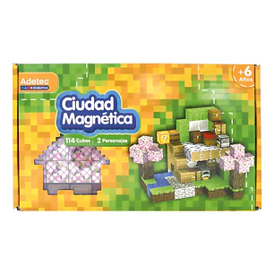 Adetec – Ciudad Magnética Estilo Minecraft 114 Piezas