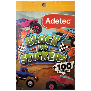 Adetec – Block de Stickers Autos Monstruo