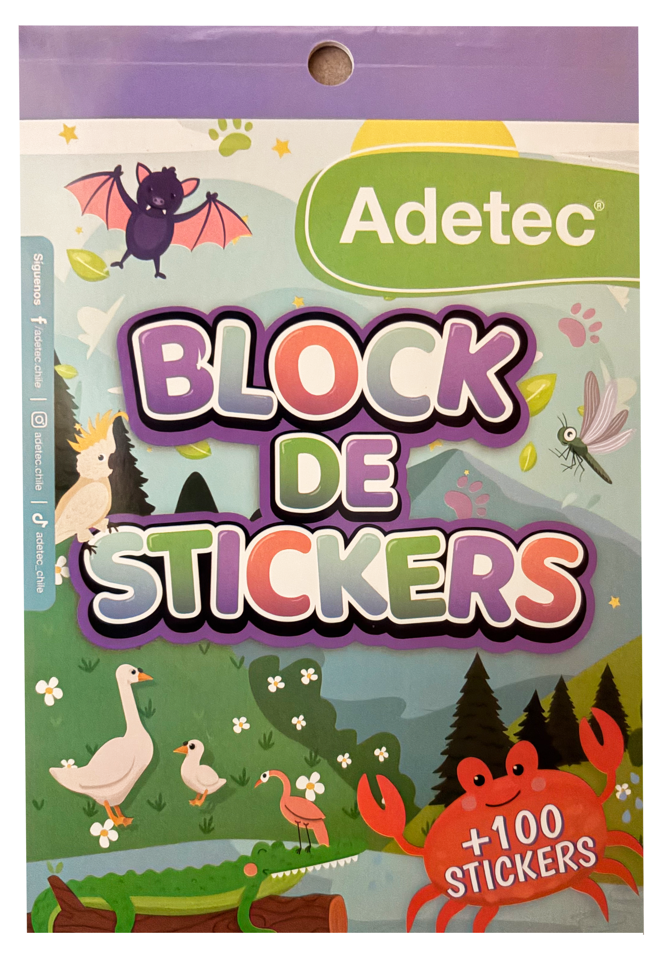 Adetec – Block de Stickers Animales