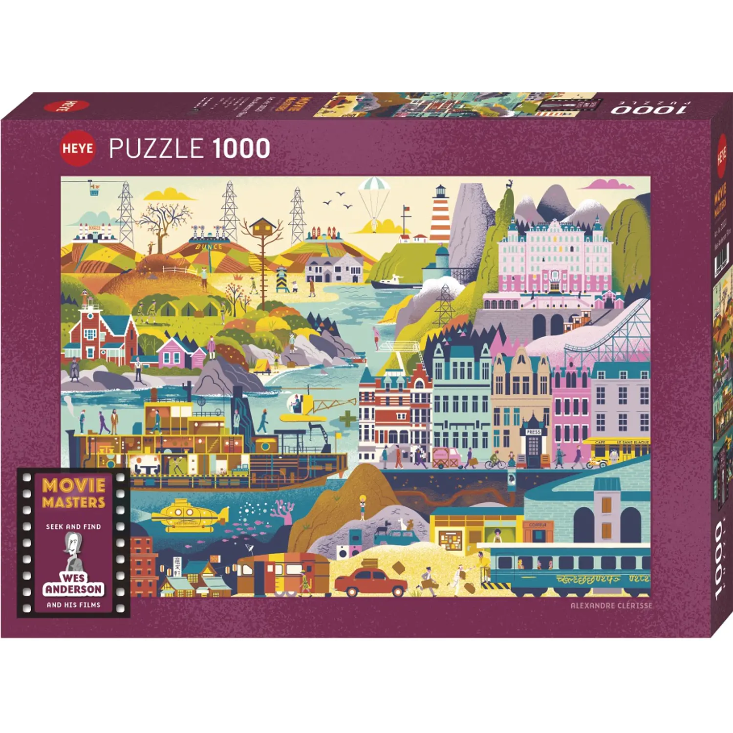 Heye – Puzzle Wes Anderson Films 1000 Piezas  1