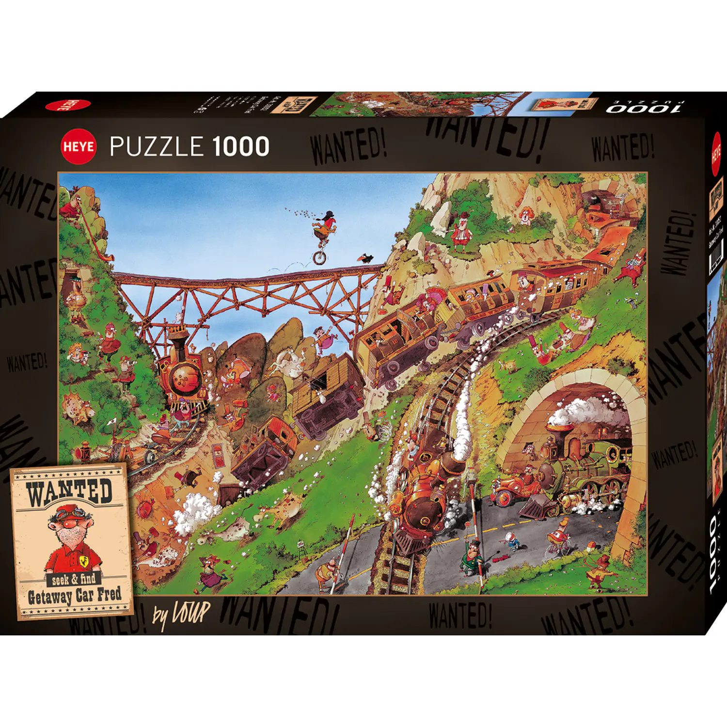 Heye – Puzzle Getaway Car Fred 1000 Piezas 1