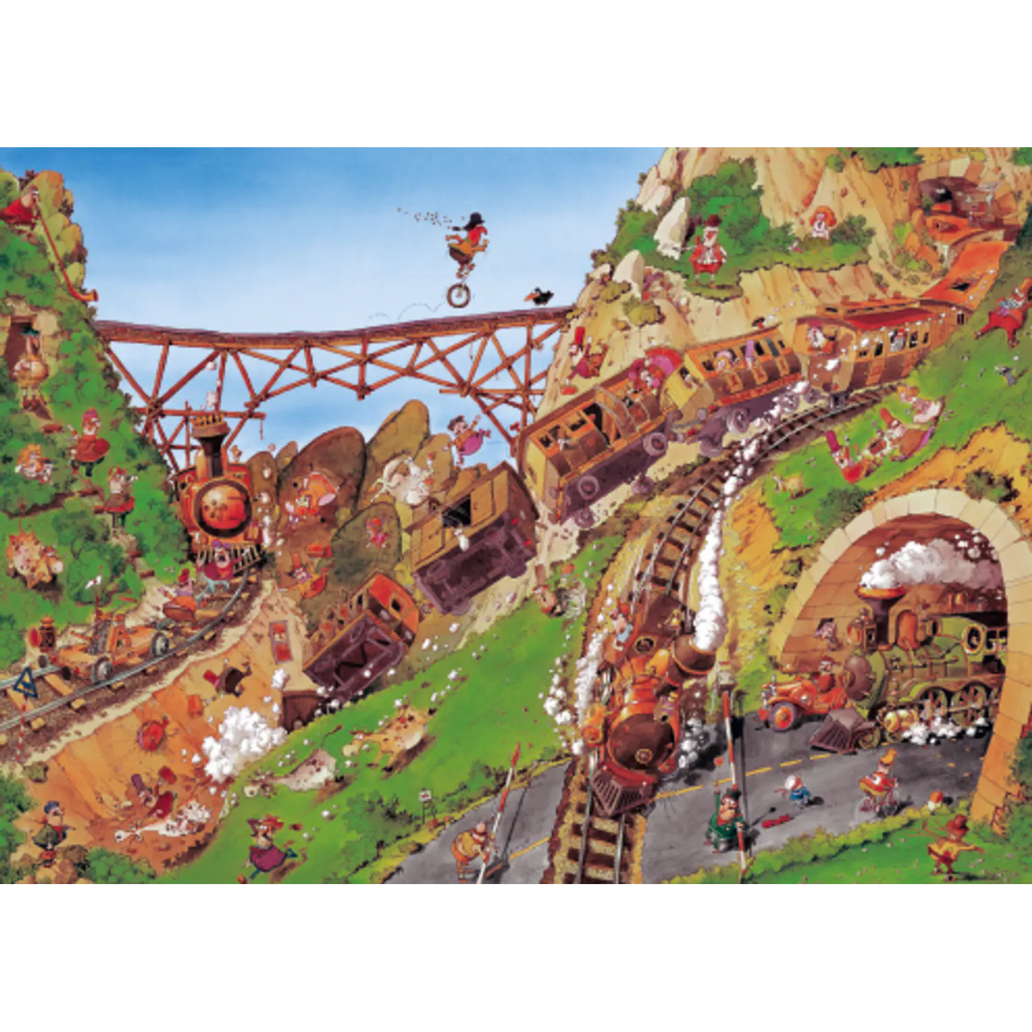Heye – Puzzle Getaway Car Fred 1000 Piezas 2
