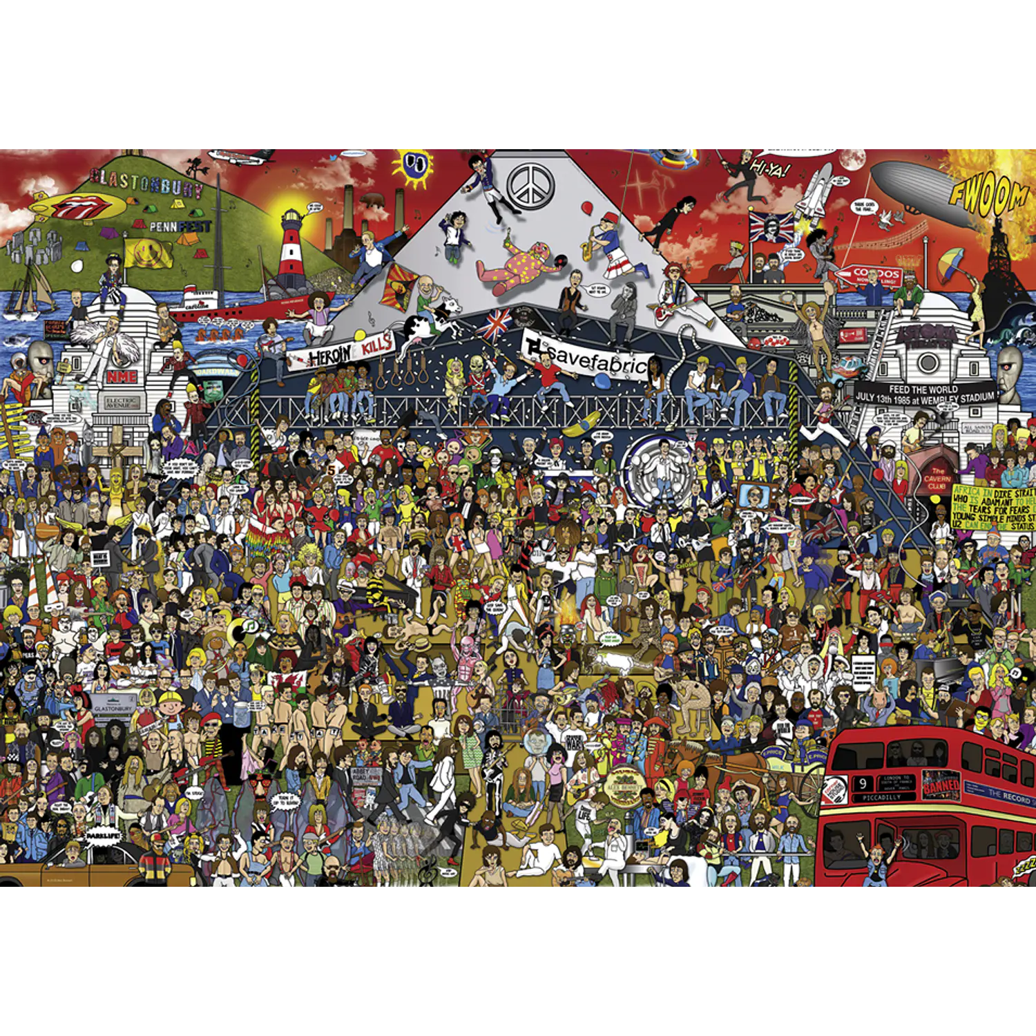 Heye – Puzzle British Music History 2000 Piezas  2