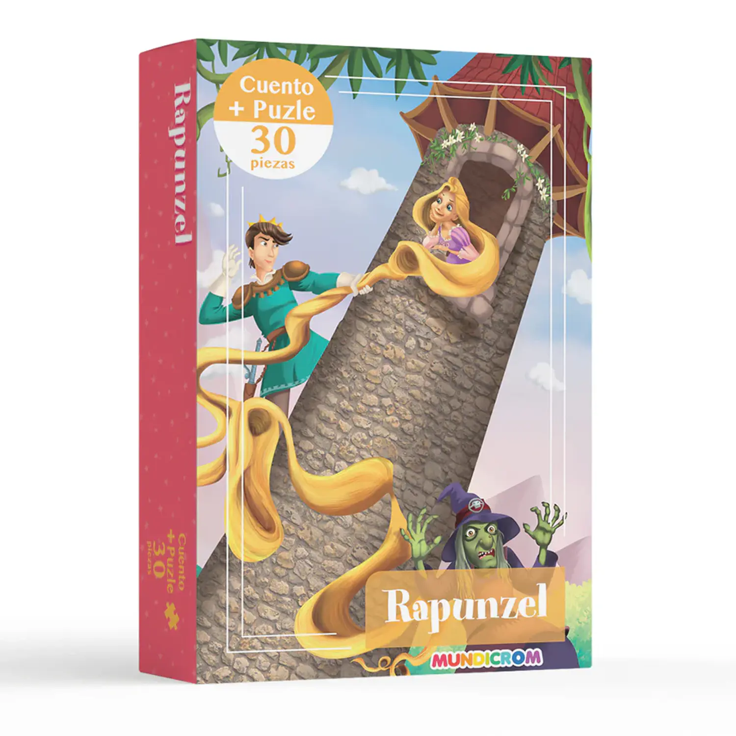 Mundicrom – Puzzle Rapunzel 30 Piezas + Cuento Infantil