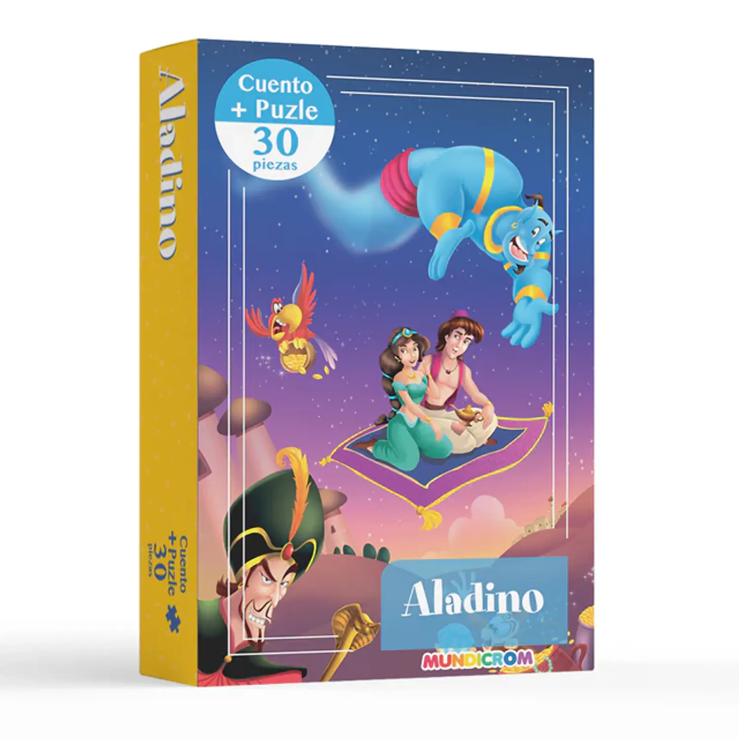 Mundicrom – Puzzle Aladino 30 Piezas + Cuento Infantil