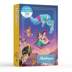 Mundicrom – Puzzle Aladino 30 Piezas + Cuento Infantil