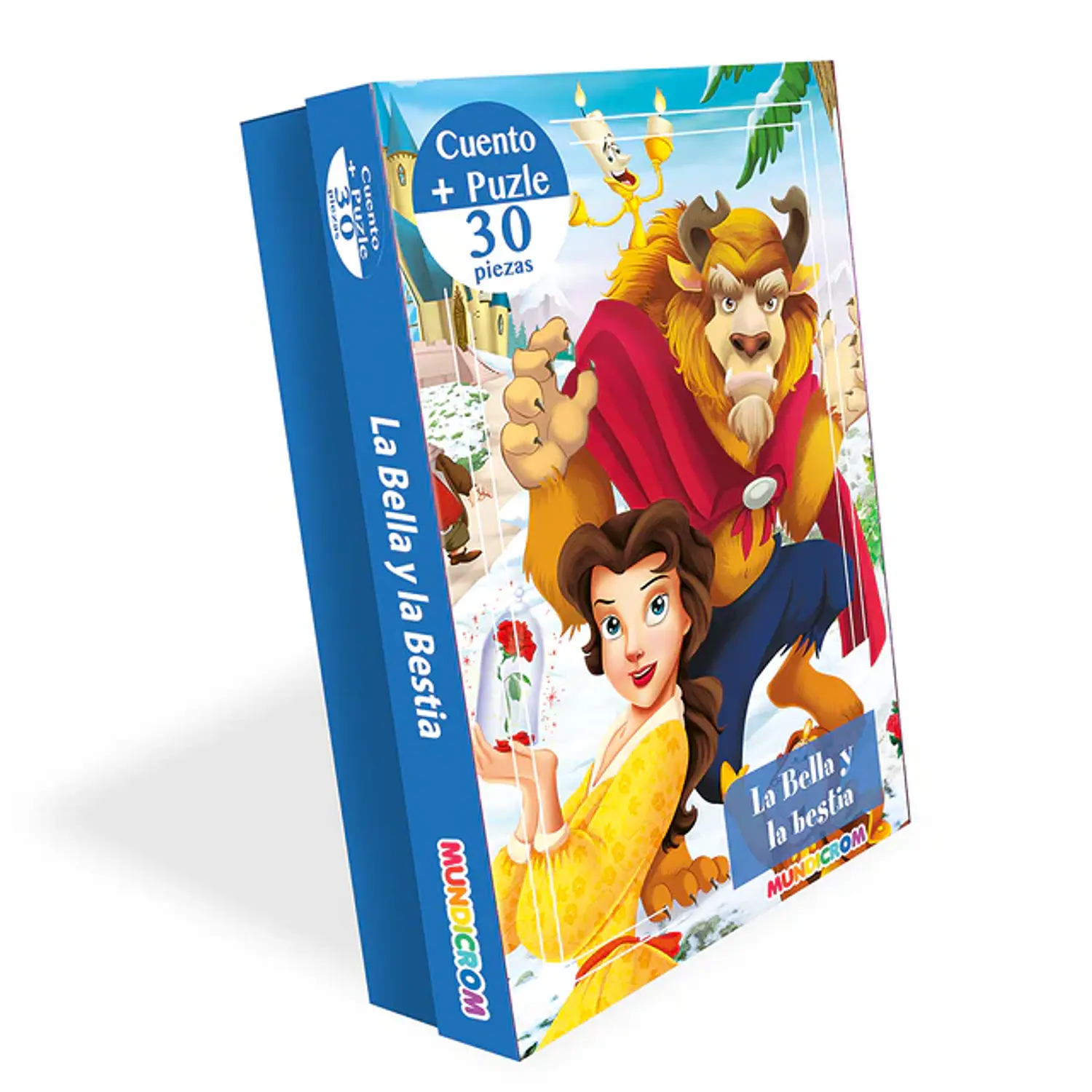 Mundicrom – Puzzle La Bella y la Bestia 30 Piezas + Cuento Infantil