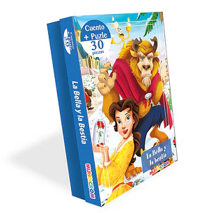 Mundicrom – Puzzle La Bella y la Bestia 30 Piezas + Cuento Infantil