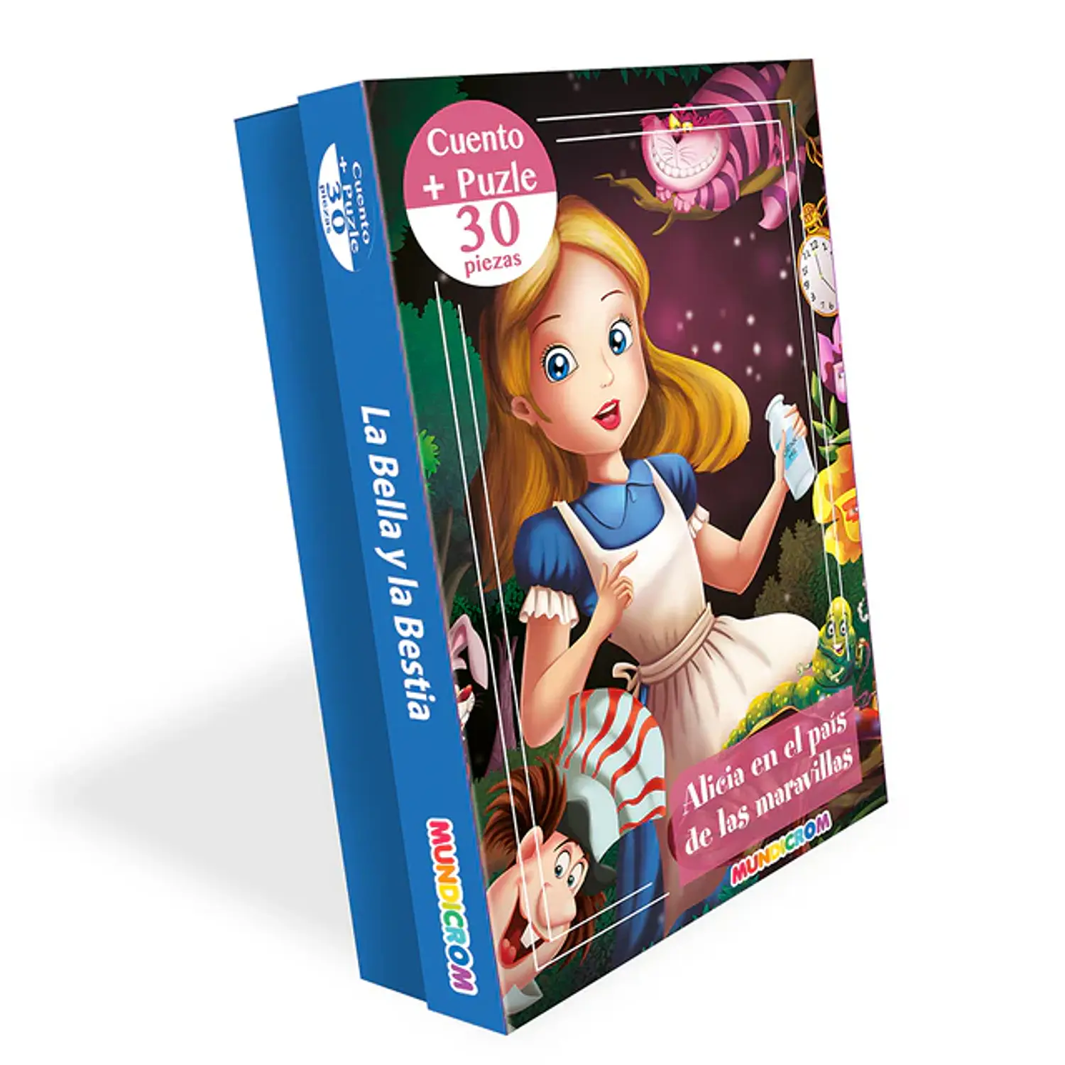 Mundicrom – Puzzle Alicia en el País de las Maravillas 30 Piezas + Cuento Infantil