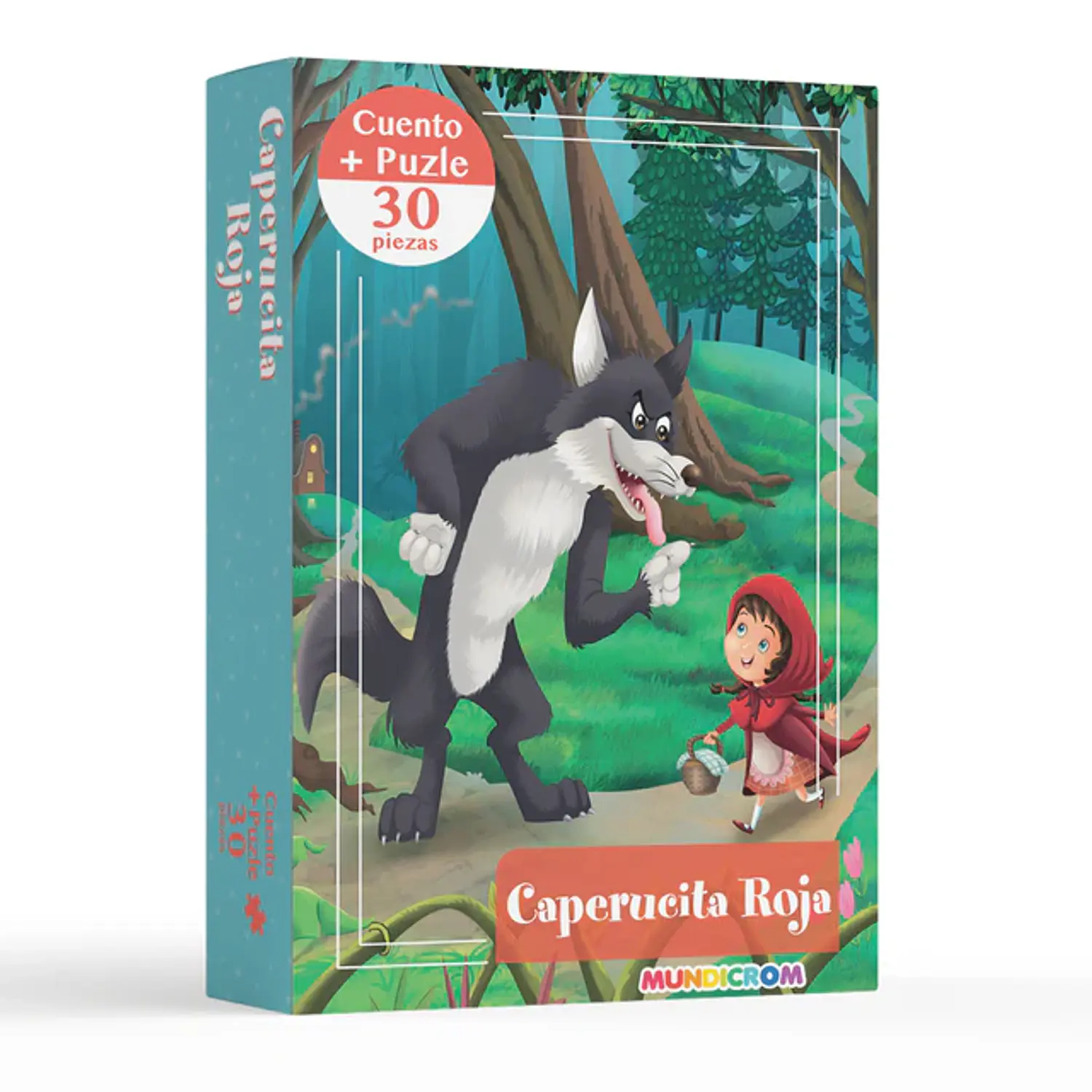 Mundicrom – Puzzle Caperucita Roja 30 Piezas + Cuento Infantil