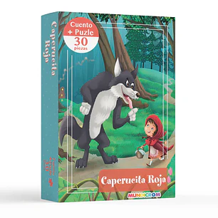 Mundicrom – Puzzle Caperucita Roja 30 Piezas + Cuento Infantil