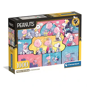Clementoni – Puzzle Snoopy Peanuts Momentos 1000 Piezas