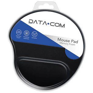 Datacom – Mousepad Memory Foam Negro Ergonómico