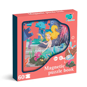 Sinergy Toys – Libro Puzzle Magnético 60 Piezas Educativo Infantil