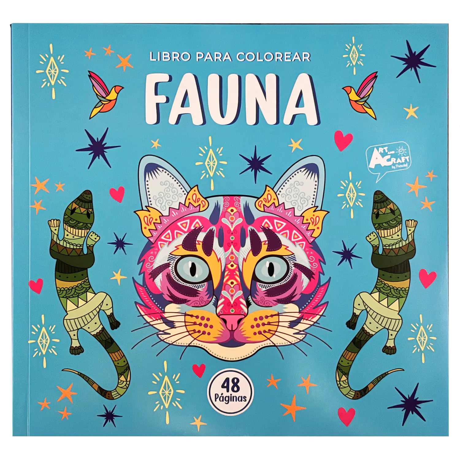 Art & Craft – Libro para Colorear Fauna 48 Páginas