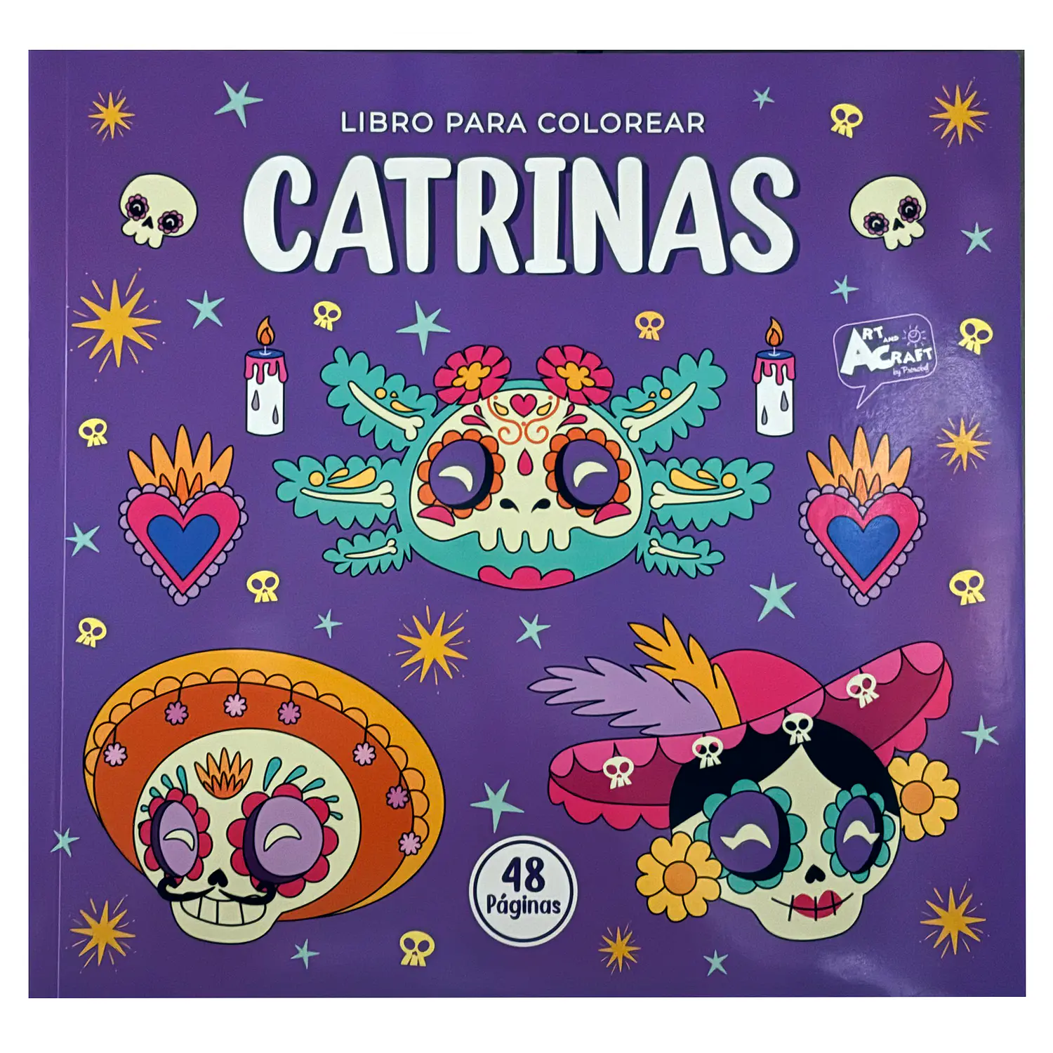 Art & Craft – Libro para Colorear Catrina 48 Páginas
