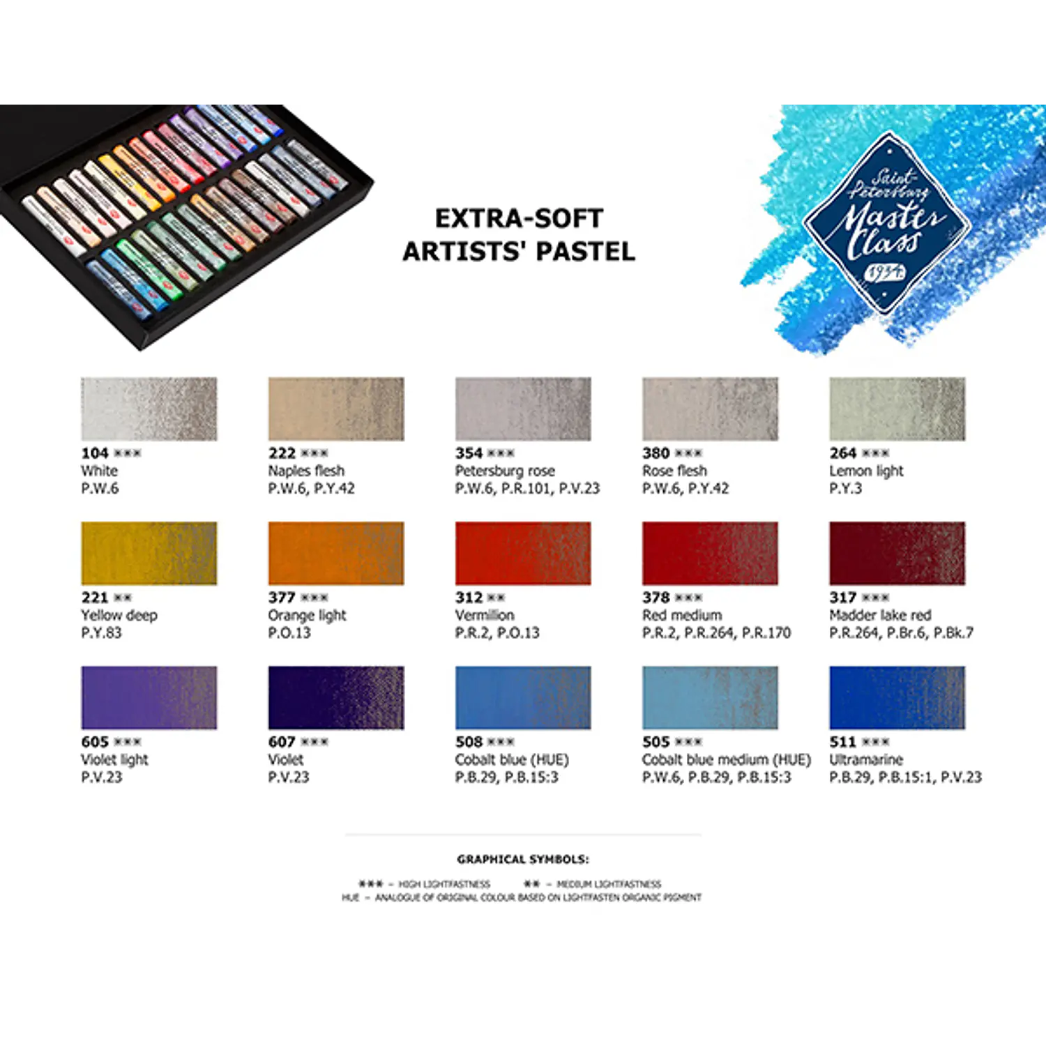 White Nights – Set de Pasteles Secos Master Class 30 Colores 5