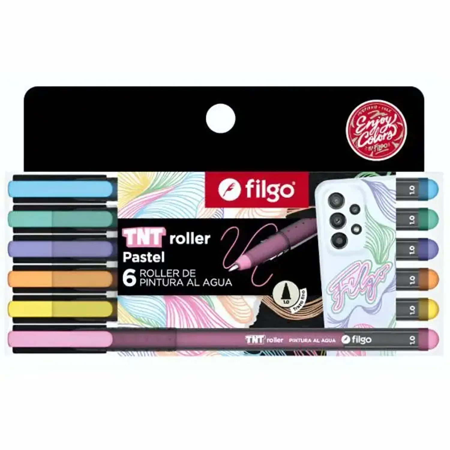 Filgo – TNT Roller Pastel Pintura al Agua x 6 Colores