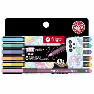 Filgo – TNT Roller Pastel Pintura al Agua x 6 Colores