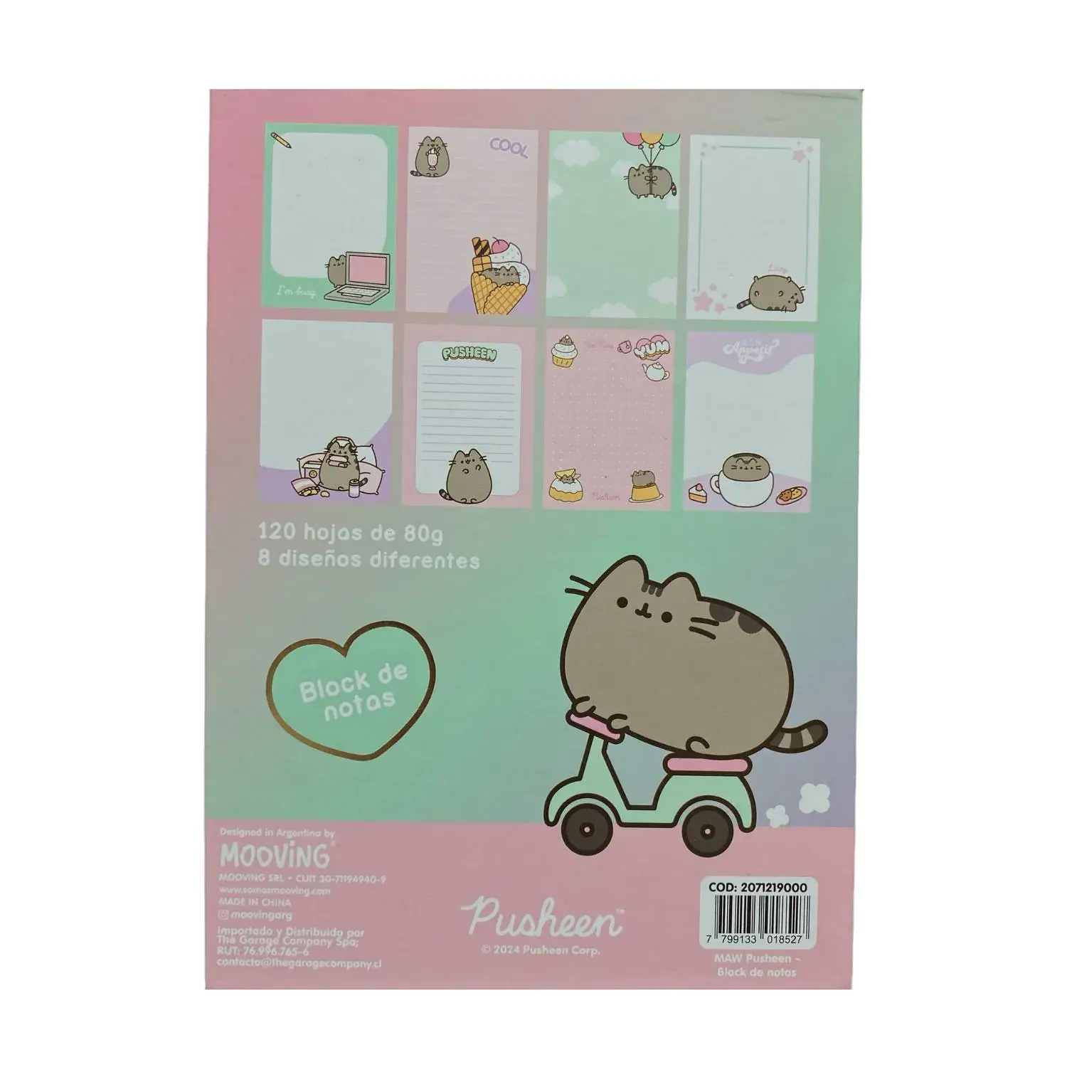 Mooving – Block de Notas Pusheen 120 Hojas  5