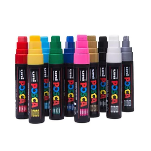 Posca – PC-17K Marcador de Pintura Base Agua Trazo Ultra Grueso 15 mm 