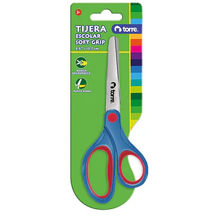 Torre - Tijera Escolar Soft Grip 5.5
