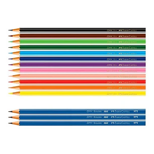 Faber Castell - Lapices De Color Hexagonal - 12 Colores