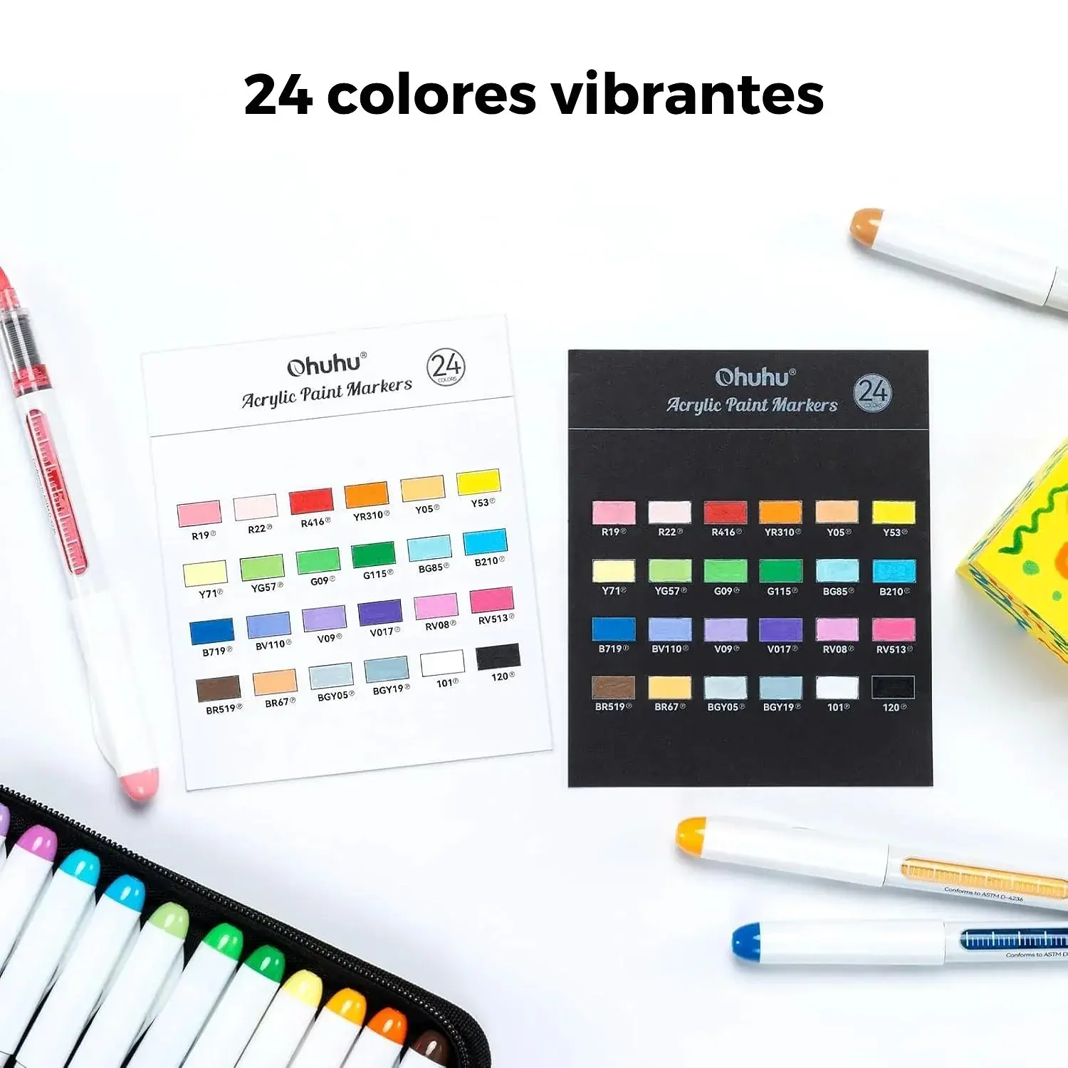 Ohuhu - Set 24 Marcadores Acrílicos Nahuku – 2