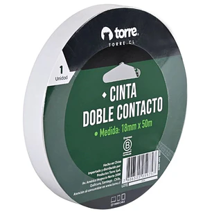 Torre - Cinta Doble Contacto 18 Mm X 50 M