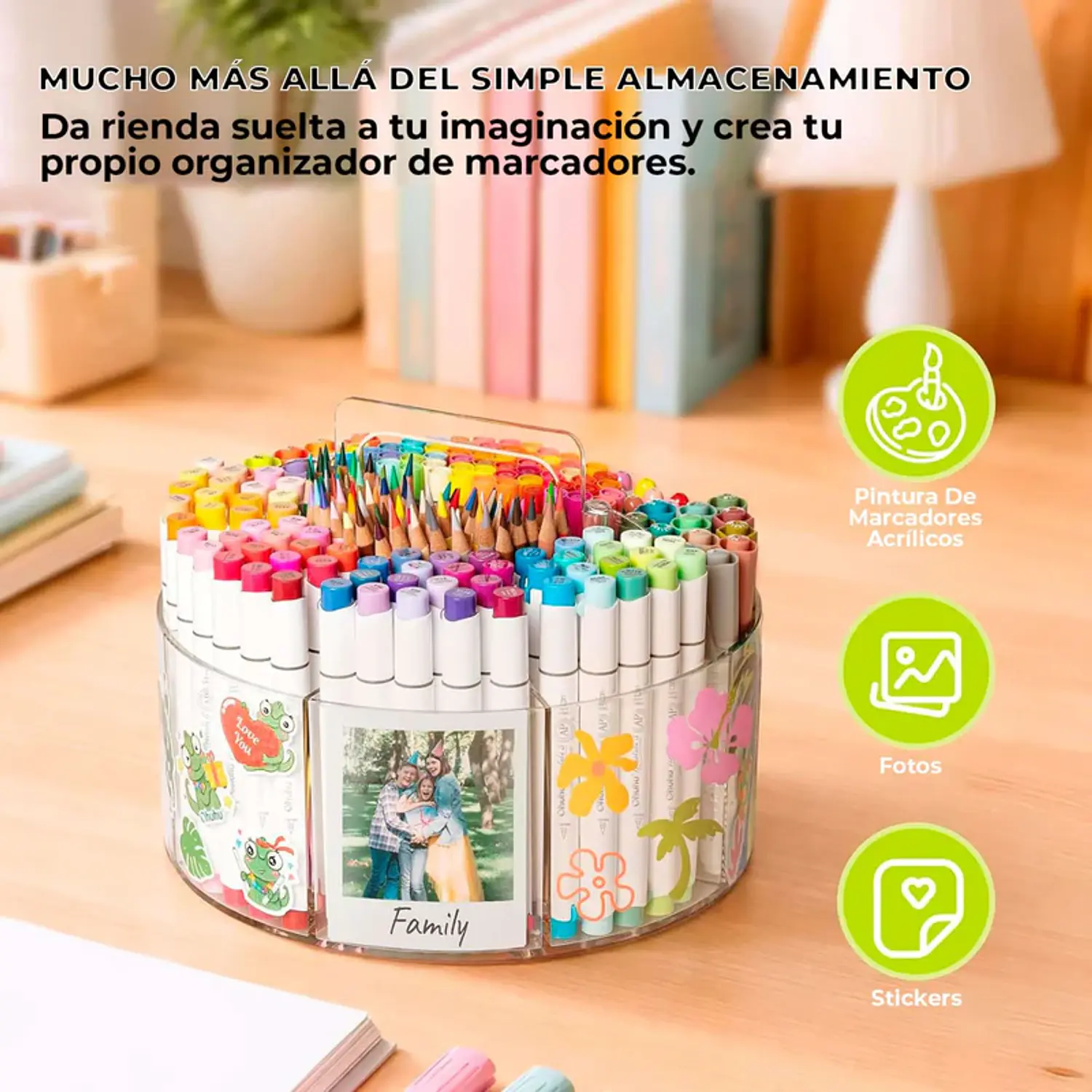 Ohuhu - Organizador Acrílico Giratorio - Para 178 Marcadores – 4